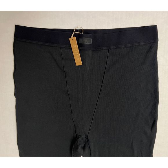 SKIMS Womens Sz XL New! AP-LEG-0039 Cotton/Elastane Leggings Ribbed Color SOOT - Picture 2 of 11